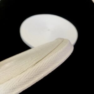 Біла кіперна стрічка 2 см (кіперна тасьма20 мм)