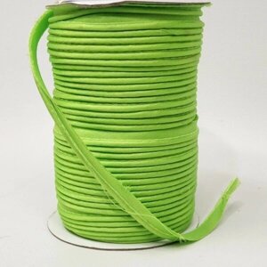 Стрічка кант для шиття атлас, зелений колір 6091