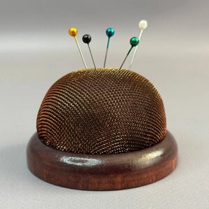 Голниця на дерев'яній основі 7 см - мідна