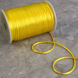 Шнур корсетний (сатиновий, шовковий) 2мм, 100 ярдів, жовтий в Одеській області от компании SINDTEX