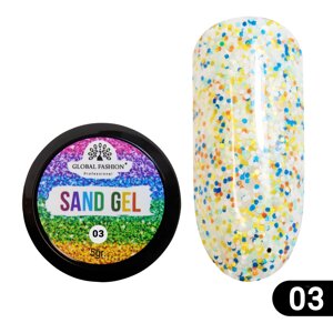 Гель-фарба "SAND GEL" Global Fashion 5 гр №03 в Одеській області от компании SINDTEX