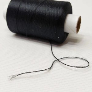 Текстуровані нитки Sindtex для оверлока 150D/1 (1000м) чорні