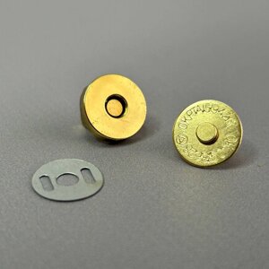 Кнопка магніт для сумок Ø 14 мм - золото