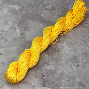 (18 метрів) Шнур нейлоновий, капроновий (шамбала) 1 мм колір - Жовтий