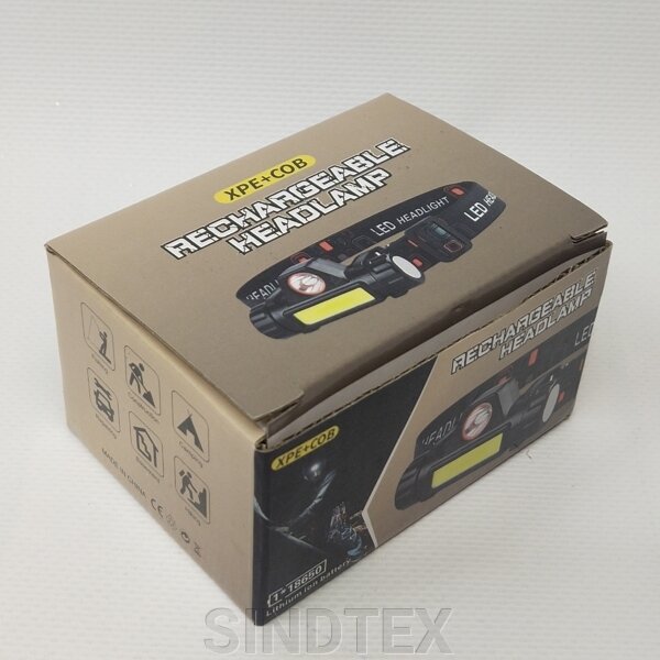 Налобный фонарь с аккумулятором Police BL-872 Xpe+Cob