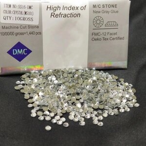 SS16 термоклеевые стразы дмс (dmc Китай) col Crystal (ДМС-022)