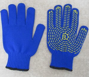 Рукавички робочі, плетені , трикотажні, універсальні, сині з вкрапленням в Одеській області от компании SINDTEX