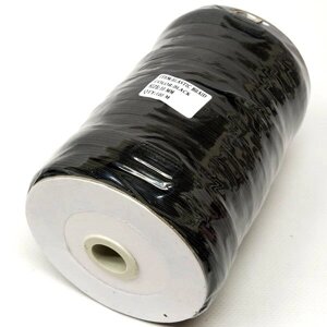 Плоская черная резинка бельевая 10мм 100м