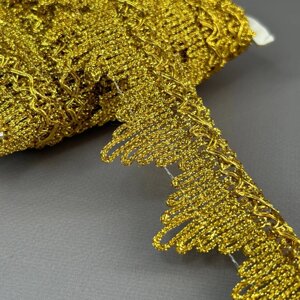 Декоративна тасьма 38 мм, парча золото #1355 в Одеській області от компании SINDTEX