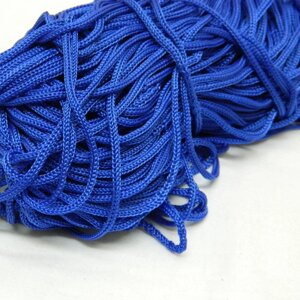 2 мм шнур текстильний полімадний, синій (90м)