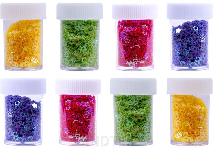 Глиттер-присыпка для рукоделия виде звездочек