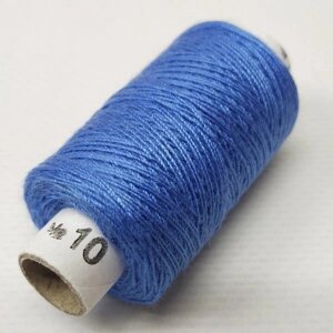 Нитки джинсовые, высокой прочности 10, голубые col.058