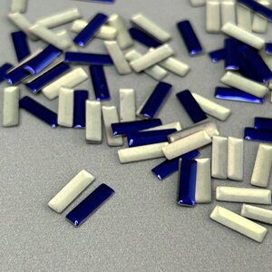 10г - Металострази термоклейові, прямокутник 3х10 мм - синій індиго в Одеській області от компании SINDTEX