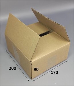 Картонна коробка чотириклапанна 200 х 170 х 90 мм бурий 10шт в Одеській області от компании SINDTEX