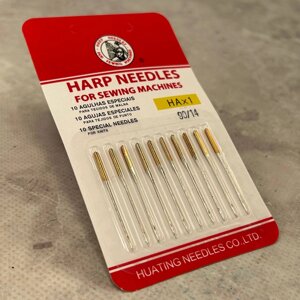 Голки для побутових швейних машин "Harp Needles" №90 -10шт