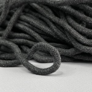 Шнур бавовняний плетений із сердечником 5 мм - темно сірий в Одеській області от компании SINDTEX