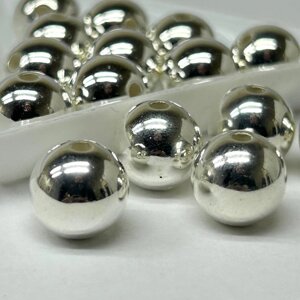 (20 грам) Перли бусини пластик Ø12мм - срібло хромоване в Одеській області от компании SINDTEX
