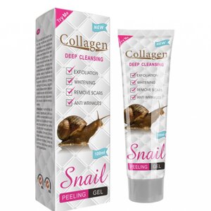 Пилинг-гель с муцином улитки Collagen Deep Cleansing Snail Peeling Gel, 100мл в Одеській області от компании SINDTEX