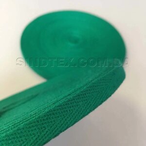 Зеленая киперная лента 2 см (киперная тесьма 20мм) (6-БК-211)
