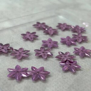 Ø12мм Паєтка квіточка грані 5г - бузковий