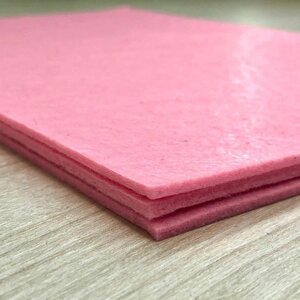 Жорсткий фетр, щільний, 3 мм, 20х30 см, колір - рожевий С30