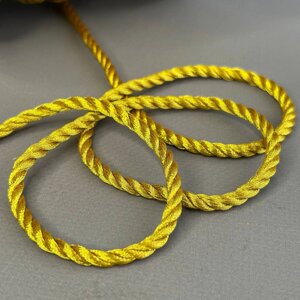 Декоративний шнур 5мм - золото парча