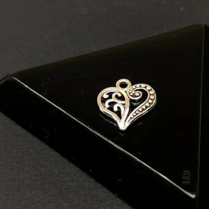 Підвіска металева "Серце" 13х14 мм, колір Сталь в Одеській області от компании SINDTEX