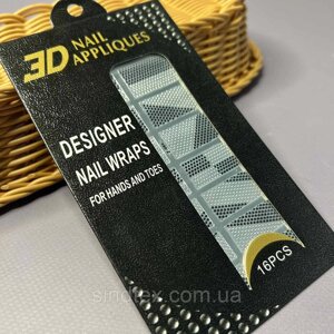 Наклейка для нігтів, 3D готовий манікюр (Z-066)