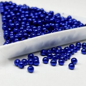 (20 грам) Намистини пластик Ø3мм - синій перламутр в Одеській області от компании SINDTEX