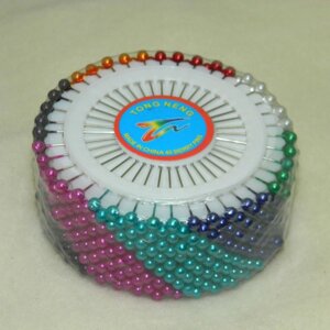 Портновські шпильки з кольоровою кулькою-3,5 см