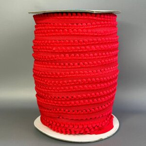 #5 Тасьма з помпонами 13мм (помпони Ø5мм) - червоний (#165) в Одеській області от компании SINDTEX