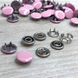 Кнопка BABY 9,5 мм рожевий із закритою шапочкою (50 шт.) (212223)
