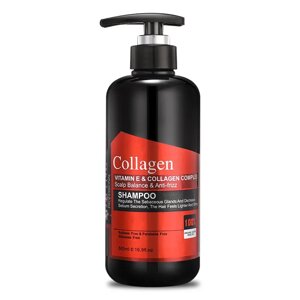 Безсульфатний шампунь Collagen з вітаміном Е, 500мл