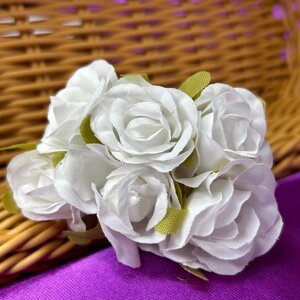 Троянда двокольорова, букет 6 квіток - білий в Одеській області от компании SINDTEX