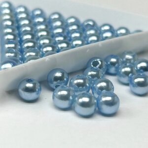 (20 грам) Намистини пластик  Ø6мм - блакитний перламутр в Одеській області от компании SINDTEX