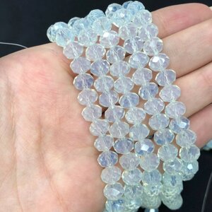 Crystal Rondeles 8x6mm, Thread-60 PC, місячний прозорий в Одеській області от компании SINDTEX