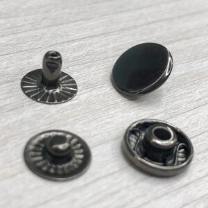 Альфа -кнопка 12,5 мм Чорний нікель (50 шт.) (102202)