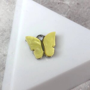 Підвіска "Метелик з перламутром" 14 мм, - жовта у сріблі в Одеській області от компании SINDTEX