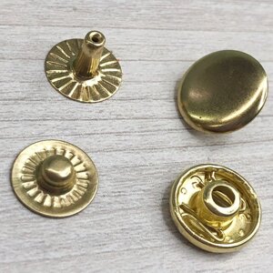 Альфа -кнопка 12,5 мм золото (50 шт.) (102202) в Одеській області от компании SINDTEX