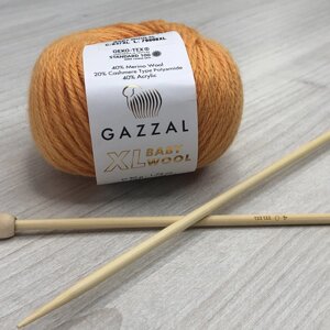Пряжа Gazzal – Baby Wool XL колір 837 Помаранчевий