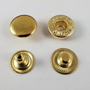 Альфа-кнопка 15 мм золота з нержавіючої сталі (720шт) (103303)