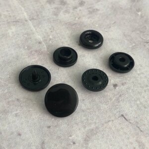 Пластикова кнопка 12 мм Чорний K (50шт) (321012) в Одеській області от компании SINDTEX