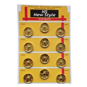 D=21мм, пришивні застібки-кнопки для одягу Sindtex 12шт метал колір золото в Одеській області от компании SINDTEX