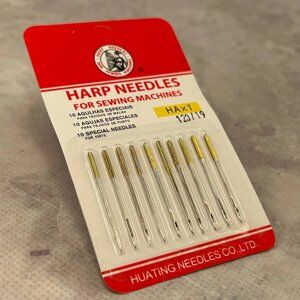 Голки для побутових швейних машин "Harp Needles" №120 -10шт