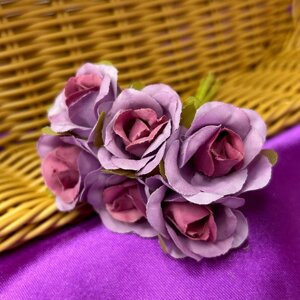 Троянда двокольорова, букет 6 квіток - фіолетовий в Одеській області от компании SINDTEX