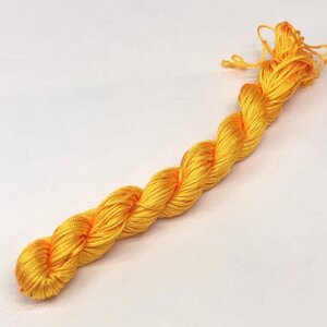 (18 метрів) Шнур нейлоновий, капроновий (шамбала) 1 мм колір - Жовтий яскравий