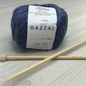 Пряжа Gazzal – Baby Wool XL колір 844 Пильний джинс в Одеській області от компании SINDTEX