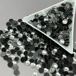 SS30 (6,3-6,5 мм) термоклейові стрази - 10 гр - Crystal