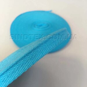 Блакитна кіперна стрічка 2 см (кіперна тасьма20 мм)