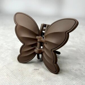 Шпилька каучук "Метелик" для волосся 8 см - Шоколад